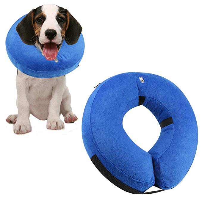 ONSON Protective Inflatable Dogs Collar, Soft Pet Recovery E-Collar for Small Medium Large Dogs and Cats, Designed to Prevent Pets from Touching Stitches