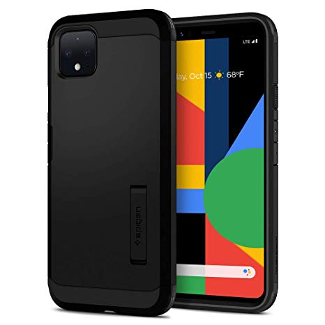 Spigen Case Tough Armor Works with Google Pixel 4 Case (2019) - Black