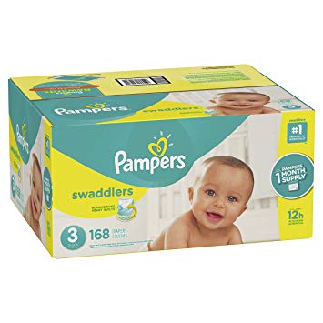 Pampers Swaddlers Disposable Diapers Size 3, 168 Count