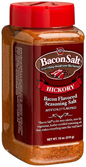 J&D's Bacon Salt, Hickory, 18-Ounce Container