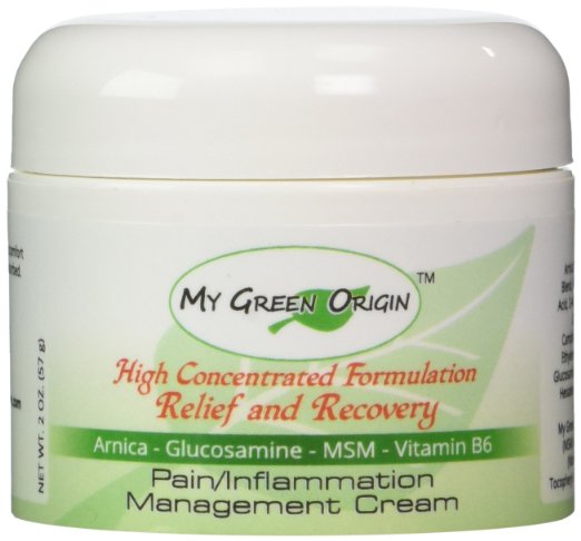 Pain Relief Cream This Natural Pain Relief Cream Contains Arnica Glucosamine MSM and Vitamin B6 Helps With Sciatica Arthritis Joint and Muscle Pain Plantar Fasciitis Tennis Elbow and Bursitis