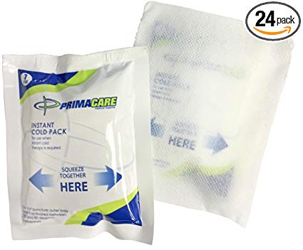 Primacare PCP-45 Instant Cold Pack with Cover Size 4" x 5" (Pack of 24)