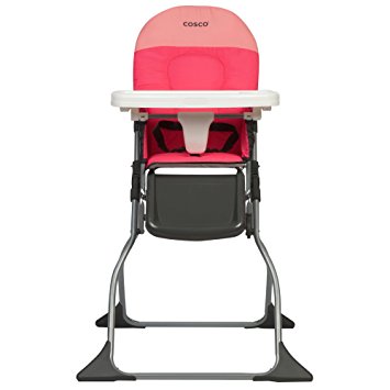 Cosco Simple Fold High Chair, Colorblock Coral