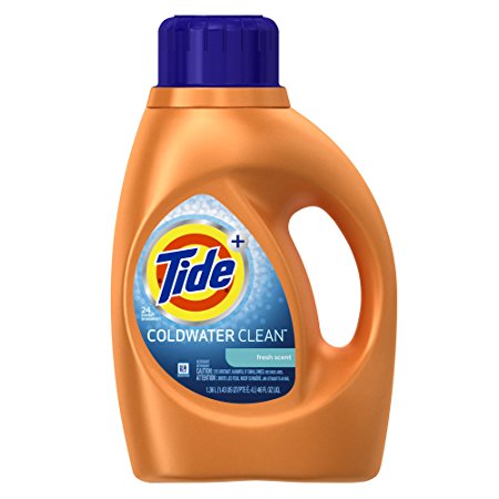 Tide Plus Coldwater Clean Fresh Scent Liquid Laundry Detergent, 46 Ounce (24 Loads), 2 Count