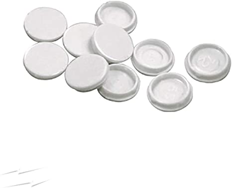 Pack of 10 British General - Nexus - Spare Screw Caps for Mains Wall Outlet Sockets