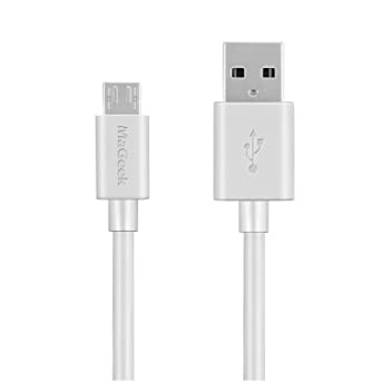 Micro USB Cable, MaGeek 3.0m Super Long Charge Cable High Speed USB 2.0 Data Cable for Samsung, HTC, Sony, Motorola, LG, Google, Nokia and More (White)
