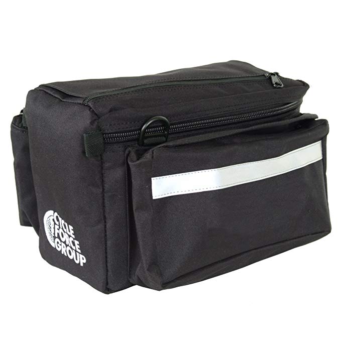 Cycle Force Trunk Bag (Black/Silver, 860 Cubic Inches)