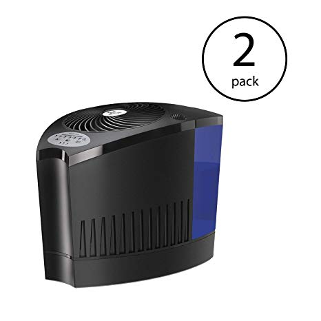 Vornado Evap3 1.5 Gallons 600 Sq Ft Whole Room Home Air Humidifier (2 Pack)