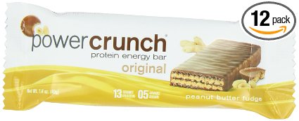 Power Crunch Protein Energy, Peanut Butter Fudge Butter Fudge, 1.4-Ounce Bar (Pack of 12)