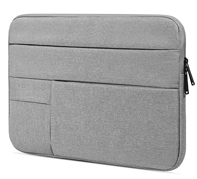 11-12 Inch Waterproof Chromebook Sleeve Case for Acer Chromebook R 11/Samsung Chromebook 3 11.6/Surface Pro 2017/Lenovo DELL Toshiba ASUS HP Chromebook Protective Notebook Bag, Grey