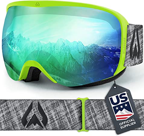 Wildhorn Cristo Ski Goggles OTG-100% UV Anti-Fog, Anti-Scratch-US Ski Team Official Supplier- Snow Goggles Men, Women & Youth