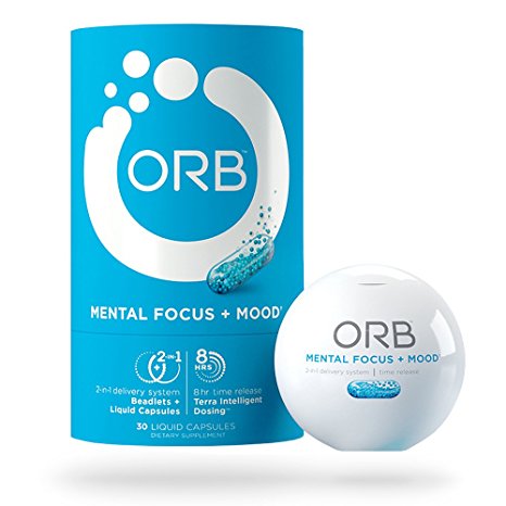 ORB MENTAL FOCUS   MOOD –  Brain Complex   Fish Oil |Clarity and Concentration Support, Calm and Mental State Support, Alertness and Focus Support– 30 count