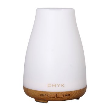 CMYK® Aroma Diffuser 100ml Colorful Ultrasonic Humidifier Aroma Diffuser / Aromatherapy Essential oil Diffuser Cool Mist Humidifier for Home, Yoga, Office, Spa, Bedroom, Baby Room