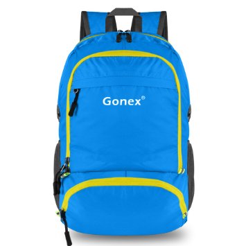 Gonex Lightweight Packable Backpack Handy Travel Daypack Upgraded Version 30Liters Black