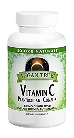 SOURCE NATURALS Vegan True Vitamin C Plantioxidant Complex Tablet, 60 Count