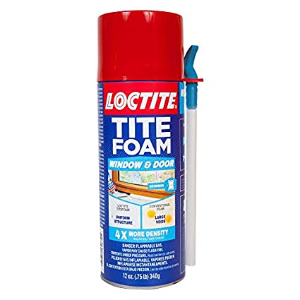 Loctite 2243625 Tite Foam Window & Door Sealant, Polyurethane Foam, White