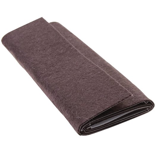 Self-Stick Furniture Felt Sheet for Hard Surfaces to Cut into Any Shape (1 piece) - Brown,  6" x 18" Sheet