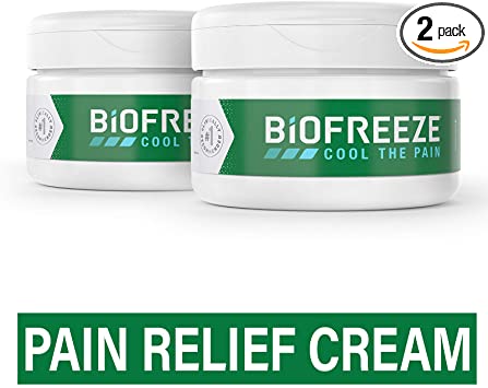 Biofreeze Pain Relief Cream, 3 oz. Jar, Pack of 2