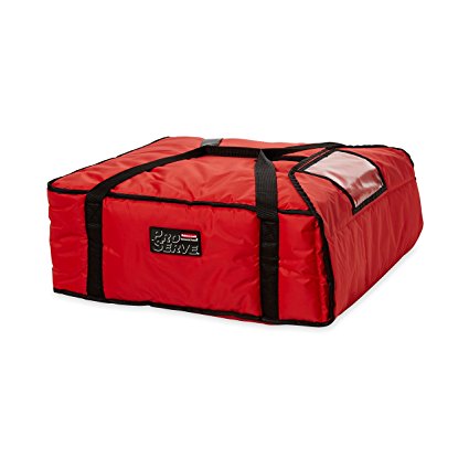 Rubbermaid Commercial 9F37RED ProServe Pizza Delivery Bags, 21 1/2w x 19 3/4d x 7 3/4h, Red