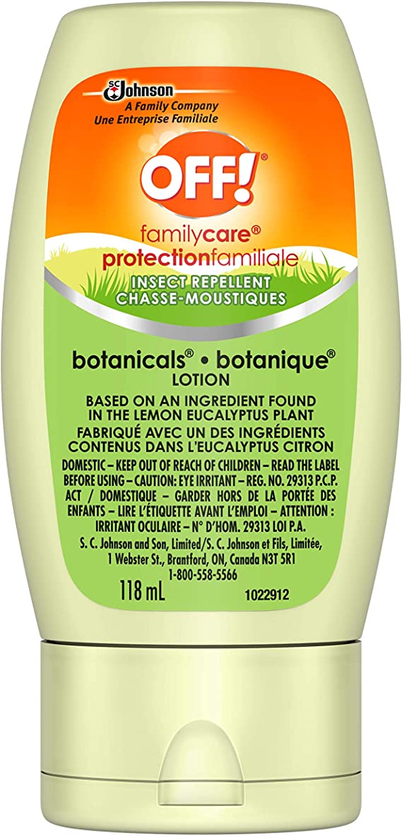 OFF! FamilyCare Botanicals Insect Repellent Lotion, 118ml (1 Pack)