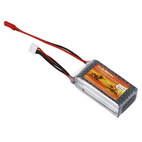 Floureon 11.1V 1000mAh 3S 25C Lipo RC Battery with JST Plug Connector for RC Airplane RC Helicopter RC Car RC Truck RC Boat RC Receiver Remote Control