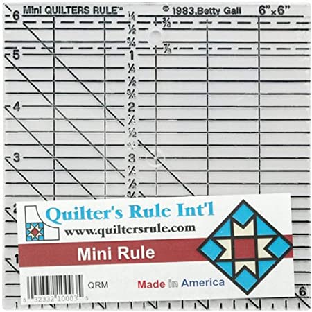 Quilter's Mini Ruler-6"X6"