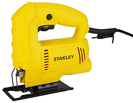 STANLEY SJ45 450W Variable Speed JigSaw for cutting wood,sheet,metal and plastic with 6 position speed dial(Yellow and Black) (SJ45-IN)