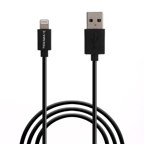Apple MFI Certified Lightning to USB Cable Sync and Charge for Apple iPhone 6  6 Plus  5S  5C  5  iPod Nano 7  iPad Mini 2 Retina  Mini 3  iPad 4  iPad Air  Air 2-3 3 Feet  1 Meter black