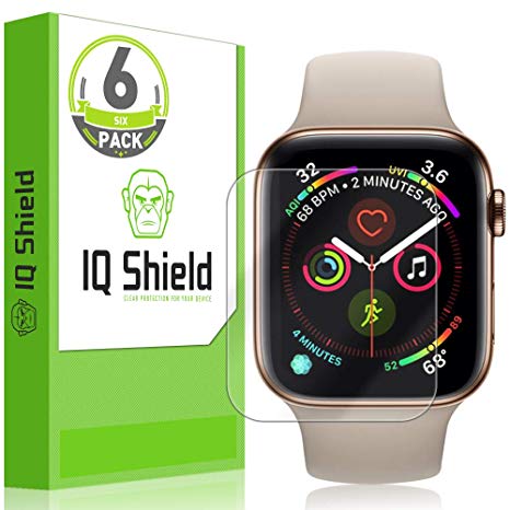 IQ Shield Screen Protector Compatible with Apple Watch Series 5 (40mm)(6-Pack) LiquidSkin Anti-Bubble Clear Film