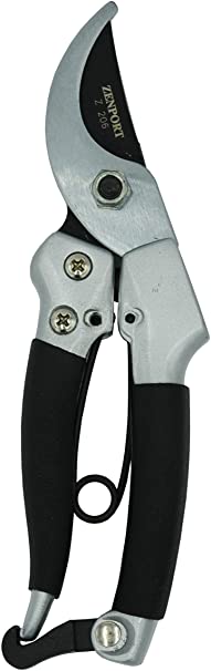 Zenport Z206 Small Japanese Style Pruner, Wishbone Spring, .5-Inch Cut, 7-Inches Long