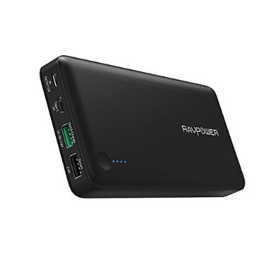 Quick Charge 30  USB-C  RAVPower 20100mAh External Battery Pack Power Bank Qualcomm Quick Charge 30 Technology USB-CType-C Port for Phones Tablets and more