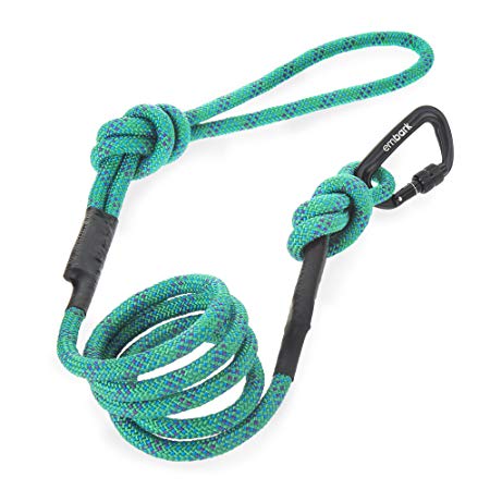 Embark Pets Sierra Leash/Mountain Climbing Rope Leash with Carabiner