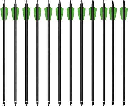 Cold Steel CS13P Cheap Shot 130, Crossbow Carbon Bolts - 12 Pack, 15-inch Length, 175- Grain