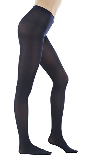 Women's 80 Denier Semi Opaque Solid Color Footed Pantyhose Tights 2Pair/6Pair