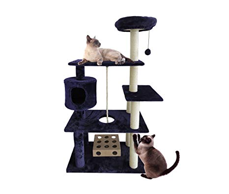 FurHaven Tiger Tough Cat Tree Furniture - Available in 16 Colors and Styles