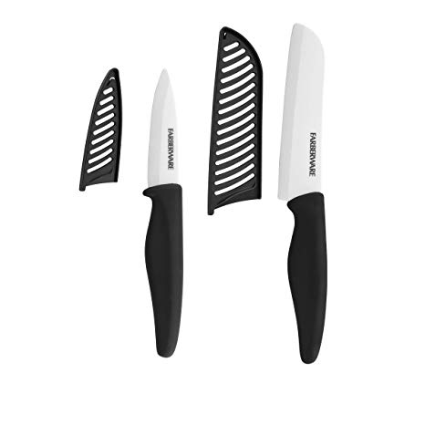 Farberware 5243363 Ceramic Knife Set, 2 piece, Black