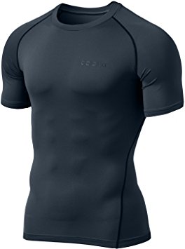 Tesla Men's Cool Dry Compression Baselayer Short Sleeve T Shirts MUB13 / MUB03