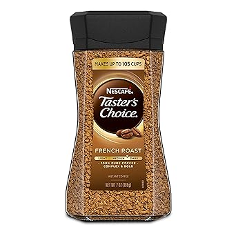 Nescafe Taster's Choice French Roast Complex & Bold Instant Coffee, 7 oz / 198 g