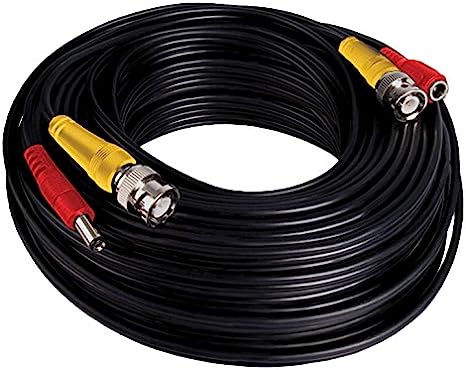 Night Owl in-Wall Rated 100' BNC/RCA Extension Cable, Black (CAB-UL2-100VP)