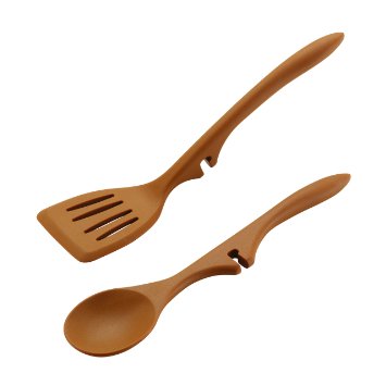 Rachael Ray Cucina 2-Piece Lazy Tools Set, Pumpkin Orange