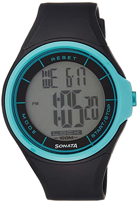 Sonata Ocean Digital Grey Dial Men's Watch -NH7992PP12