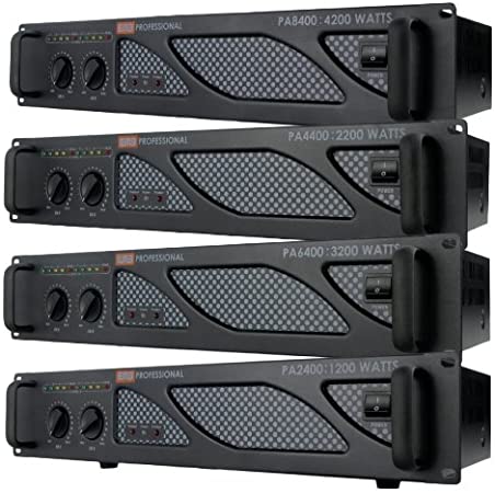 EMB Pro - PA4400 - Rack Mount Professional Power Amplifier - 2200 Watts PA Band Club