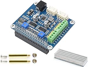 HRB8825 Stepper Motor HAT Board for Raspberry Pi Series Boards/Jetson Nano,Drives Two Stepper Motors Up to 1/32 Microstepping,Support 3D Printer, Sculpturing Machine, Mechanical Arm