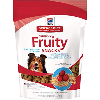 Hill's Science Diet Crunchy Fruity Snacks with Cranberries & Oatmeal Dog Treats