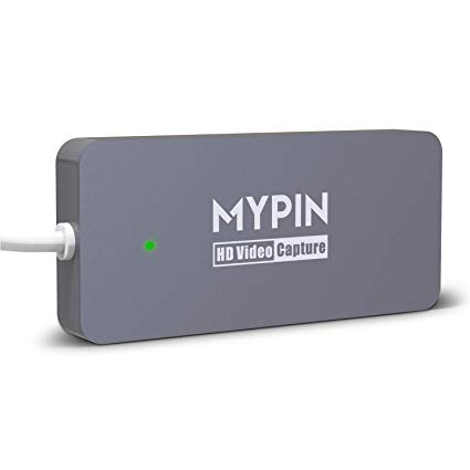 MYPIN 1080P HD 60fps USB3.0 Type-C HDMI Game Video Capture Card Compatible Gaming Console, Camcorder, DSLR, Support Live Streaming to Android/Windows/Mac System
