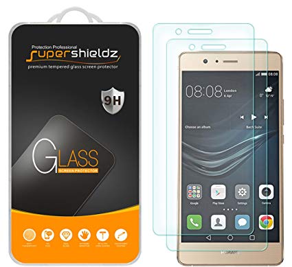 [2-Pack] Supershieldz for Huawei "P9 Lite" Tempered Glass Screen Protector, Anti-Scratch, Anti-Fingerprint, Bubble Free, Lifetime Replacement Warranty