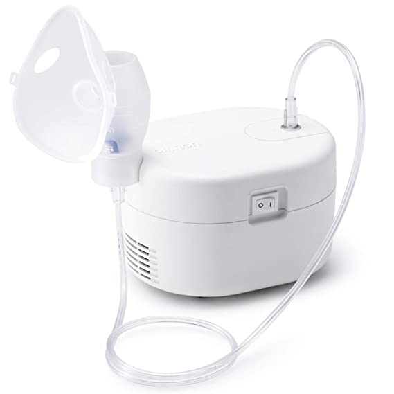 Omron Ultra Compact & Low Noise Compressor Nebulizer for Child & Adult (White)