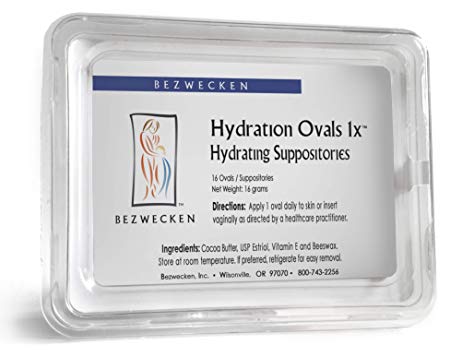 Bezwecken – Hydration Ovals 1x – 16 Oval Suppositories | Same Trusted Formula, New Improved Shape | Professionally Formulated to Alleviate Vaginal Dryness in Menopausal Women | Safe, Natural & Paraben