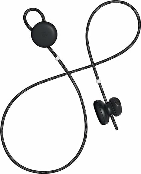 Google Pixel Buds Wireless Bluetooth Headphones Bundle with Portable Charging Case (Black)