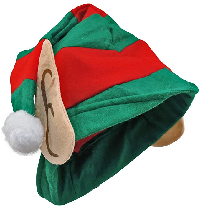 Santa's Little Helper Elf Hat with Cloth Ears